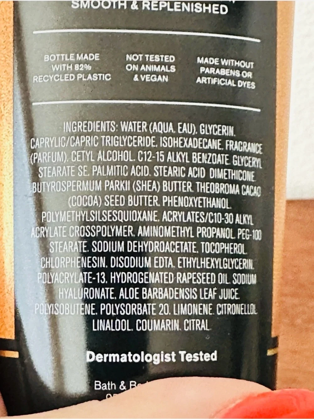 Bath & Body Works Mahogany Teakwood Men's Body Cream — Gold and Black
